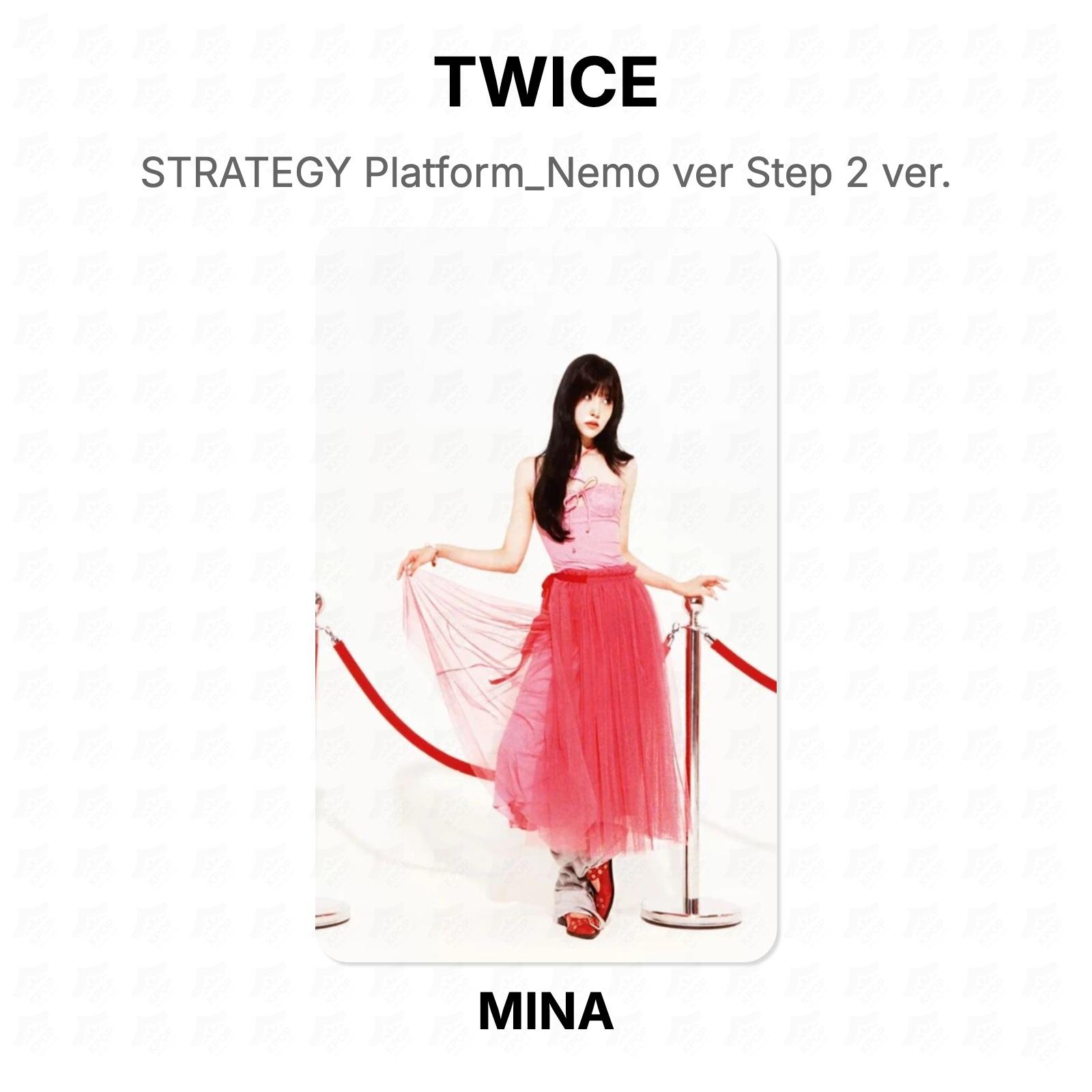 TWICE STRATEGY Platform_Nemo ver Step 2 ver. Official Photocard MINA