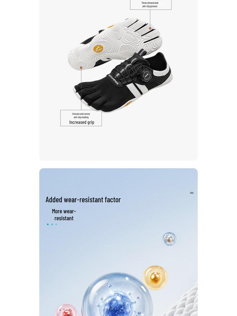 GallonShark Barefoot Five-Toe Yoga & Pilates Shoes for Indoor Fitness