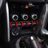 For Toyota 86/Subaru BRZ 2012-20 Car Styling Stainless Central Control Air Conditioning Button Divider Bright Strip