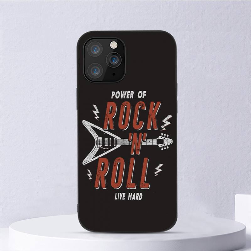 Cheap Rock N Roll Old School Phone Case For Iphone 11 12 Mini 13 14 Pro
