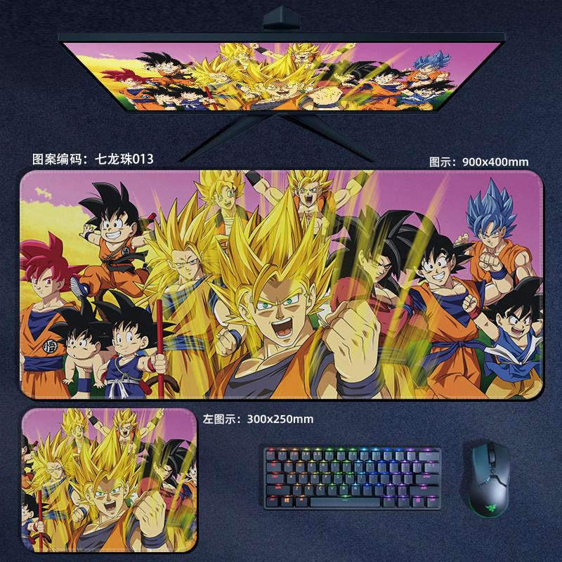 

High Quality Print Dragon Ball Leather Mouse Pad Oversized Japanese Anime Nostalgic Son Goku Desk Mat Keyboard Pad Notebook Pad 40x30 cm