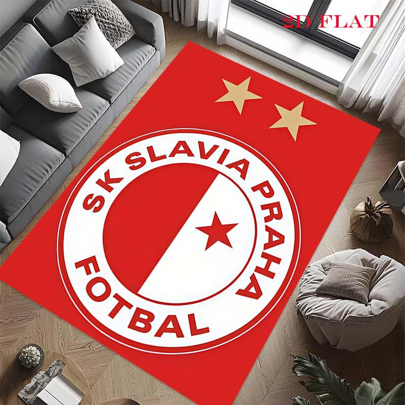 SK Slavia Prague Carpet Rug for Living Room Bedroom Home Sofa Decoration,Kids play Non-slip Floor Mat