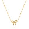 Fashion Trend Women's Bow Stainless Steel Necklace Versatile 18K Clavicle Chain