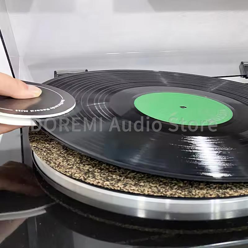 12in LP Vinyl Record Turntable Platter Mat Slip Mat Anti-Static Vibration Reduction Mat For Audio Players Phonograph Accessories