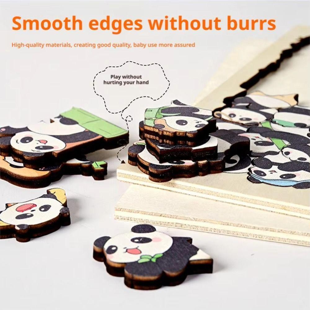 Quebra-cabeças de Madeira de Animais Gato Formato Irregular Quebra-cabeças em Forma de Animal Decoração de Mesa