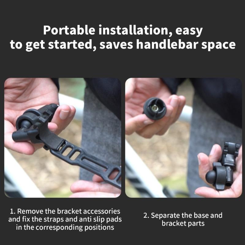 Cycling Flashlight Stand 360 Rotating Bicycles Flashlight Mount Universals Bike Handlebars Light Holder for Mountain Bike