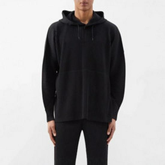 Miyake-Style Men's Pleated Tapered Nine-Point Pants with Drawstring