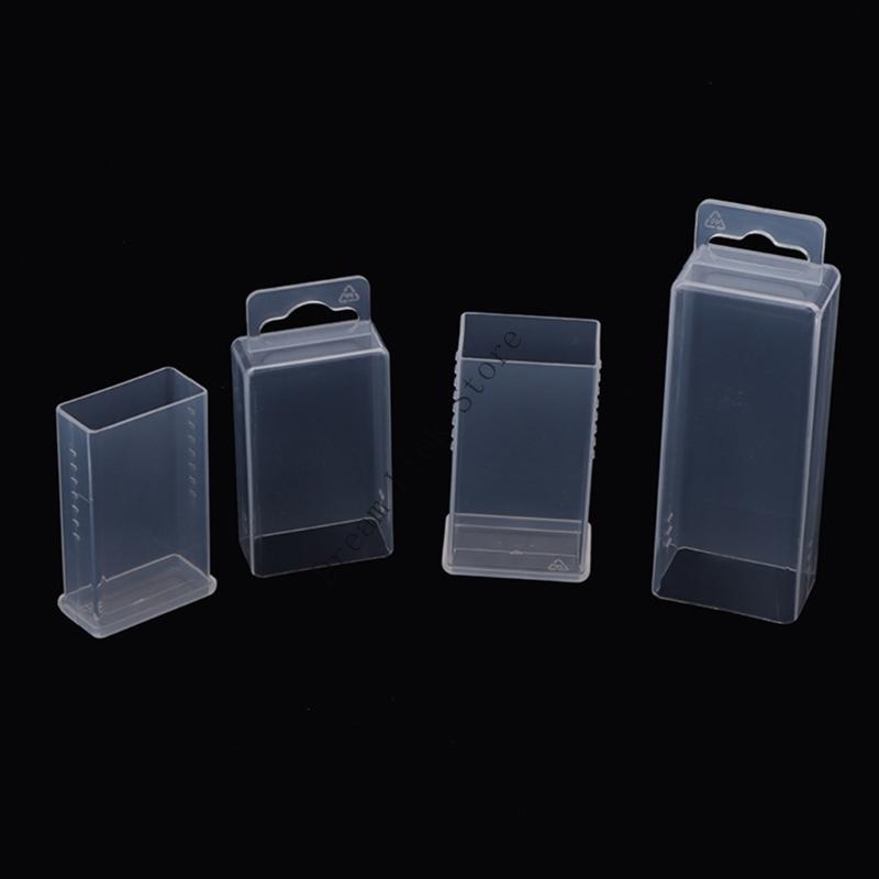 Q1FD Portable Transparent Twist Drill Bit Storage Case with Flexible Size Adjustment