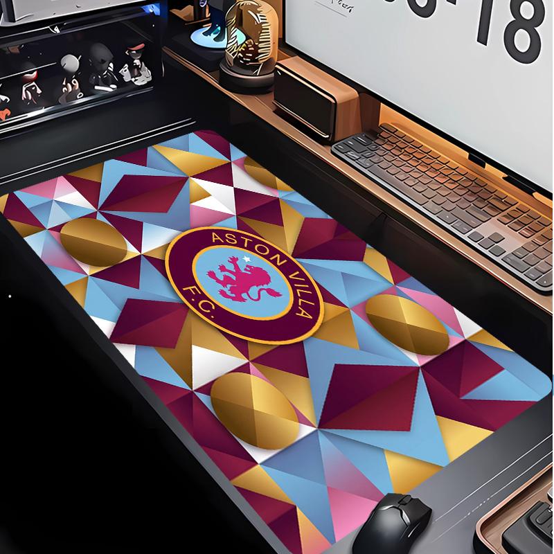 Tappetino per Mouse Stampa Calcio Aston Villa Non?Tappetino Antiscivolo in Gomma per Scrivania Impermeabile Mousepad da Gioco per Laptop Ufficio Desktop