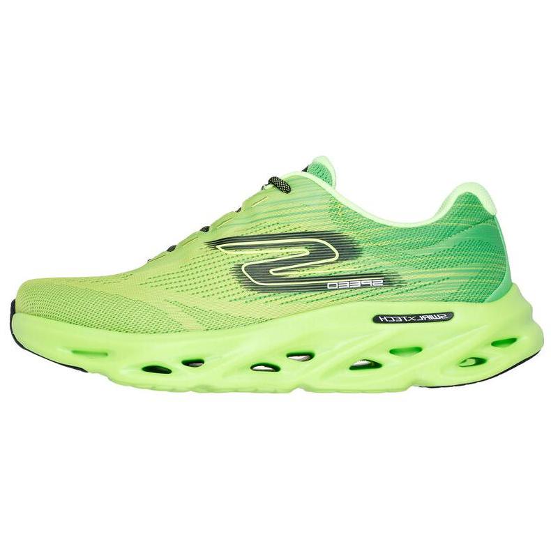 Skechers Go Run Swirl Tech Speed Удобные Упругие Амортизация Ударов Прочные Низкие Беговые Кроссовки Мужские кроссовки Зеленый 220908-GRN 42.5