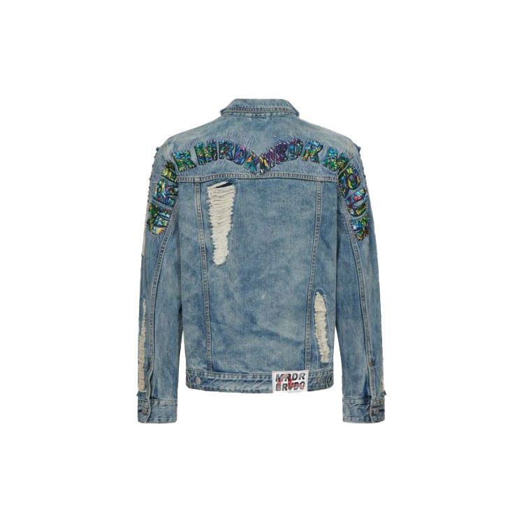 Evisu X Ev Bravado Collaboration Solid Color Large M Denim Jacket Men Jacket Blue 2ESBRM1DJ710XXIN
