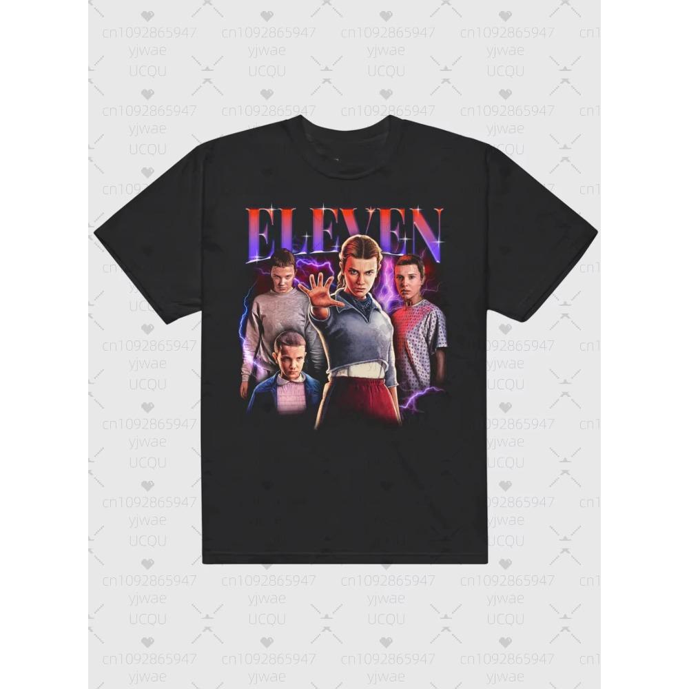 

Дитяча футболка S-Stranger T-Things Одинадцять Максін Футболка бавовняна з коротким рукавом модна повсякденна вуличний одяг, швидка доставка 2XL