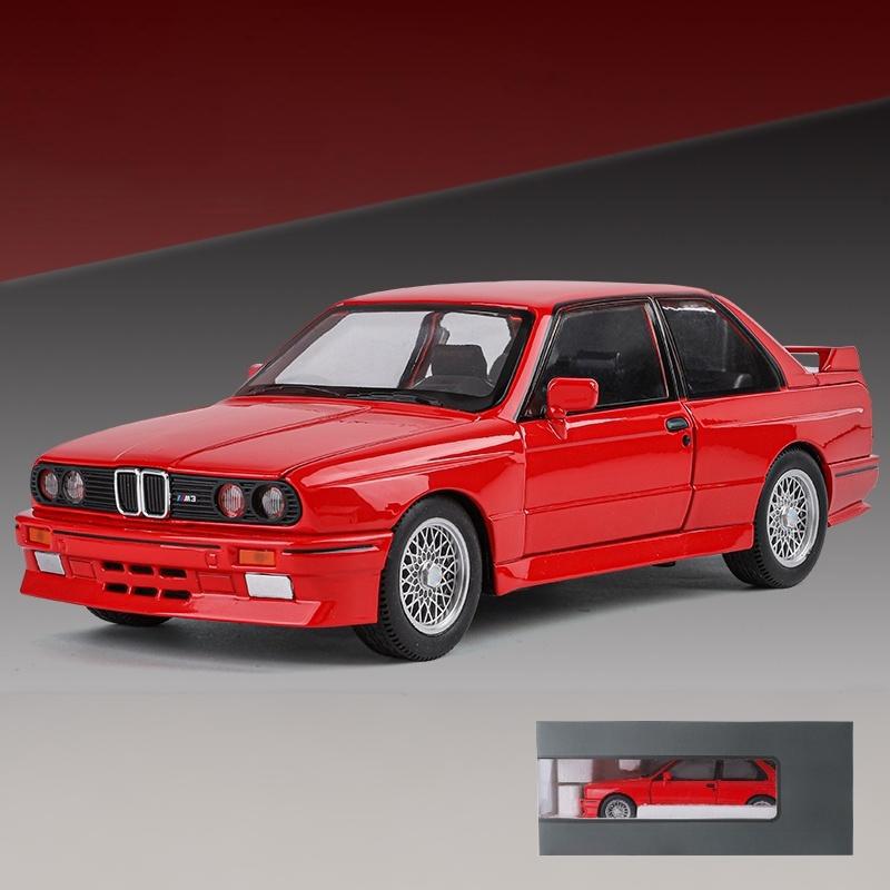 1/24 Scale BMW M3 E30 IM Alloy Miniature Car Diecast Metal Model Collection Hobbies Birthday Present With Friend Decoration Classic Car GT