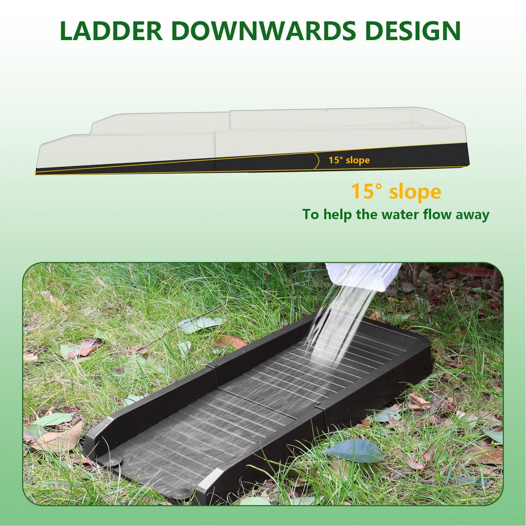 Rain Gutter Downspout Extension Weather Proof PP Rain Gutter Downspouts Splash Block For Outdoor