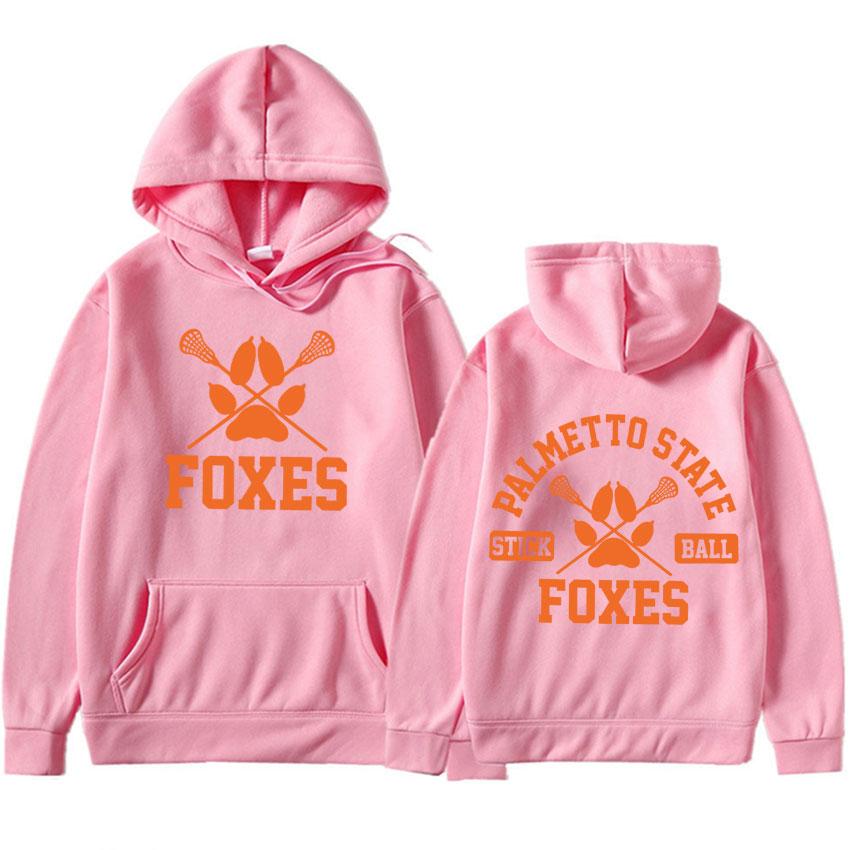 FOXES PALMETTO STATE Print Hoodie Herren Damen Modischer Streetwear Freizeit Trainingsanzug Übergroß Trend Design Lockerer Hoodie