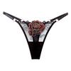 Mature Style Women's Breathable Mesh Low-Rise Adjustable Thong