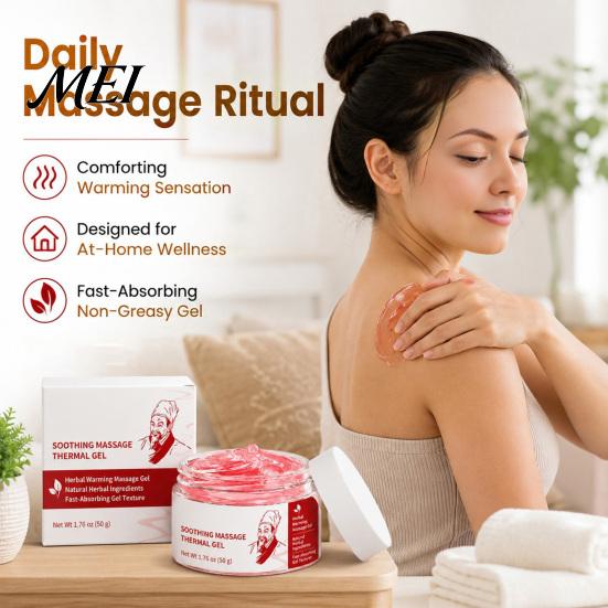 Soothing Massage Cream 1/2Pcs Body Thermal Gel, Natural Herbal Deep Tissue Cream, Firming & Smoothing Skin Moisturizer Nourishing Gel
