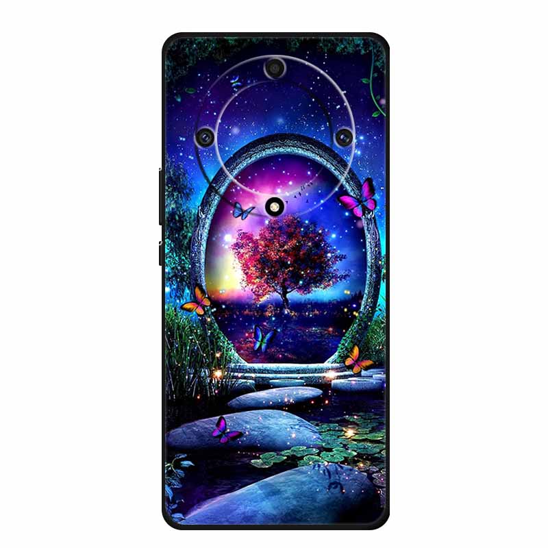 For Honor X9a 5G Cover RMO-NX1 HonorX9a Soft TPU Silicone Painted Cat Phone Case for Huawei Honor X9A Coque Bumper X 9A X9 A Bag