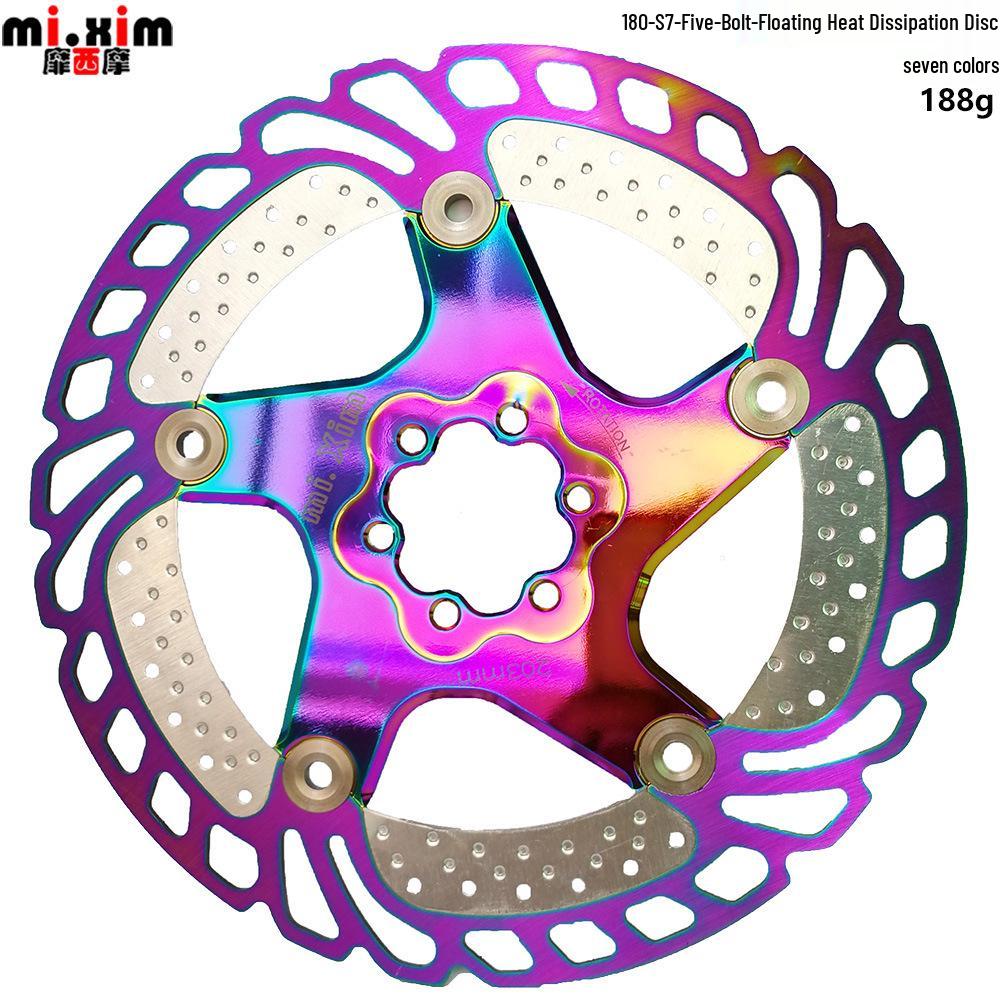 Mountain Bike Cooling Floating Disc Brake Rotor & Pads 140-203mm