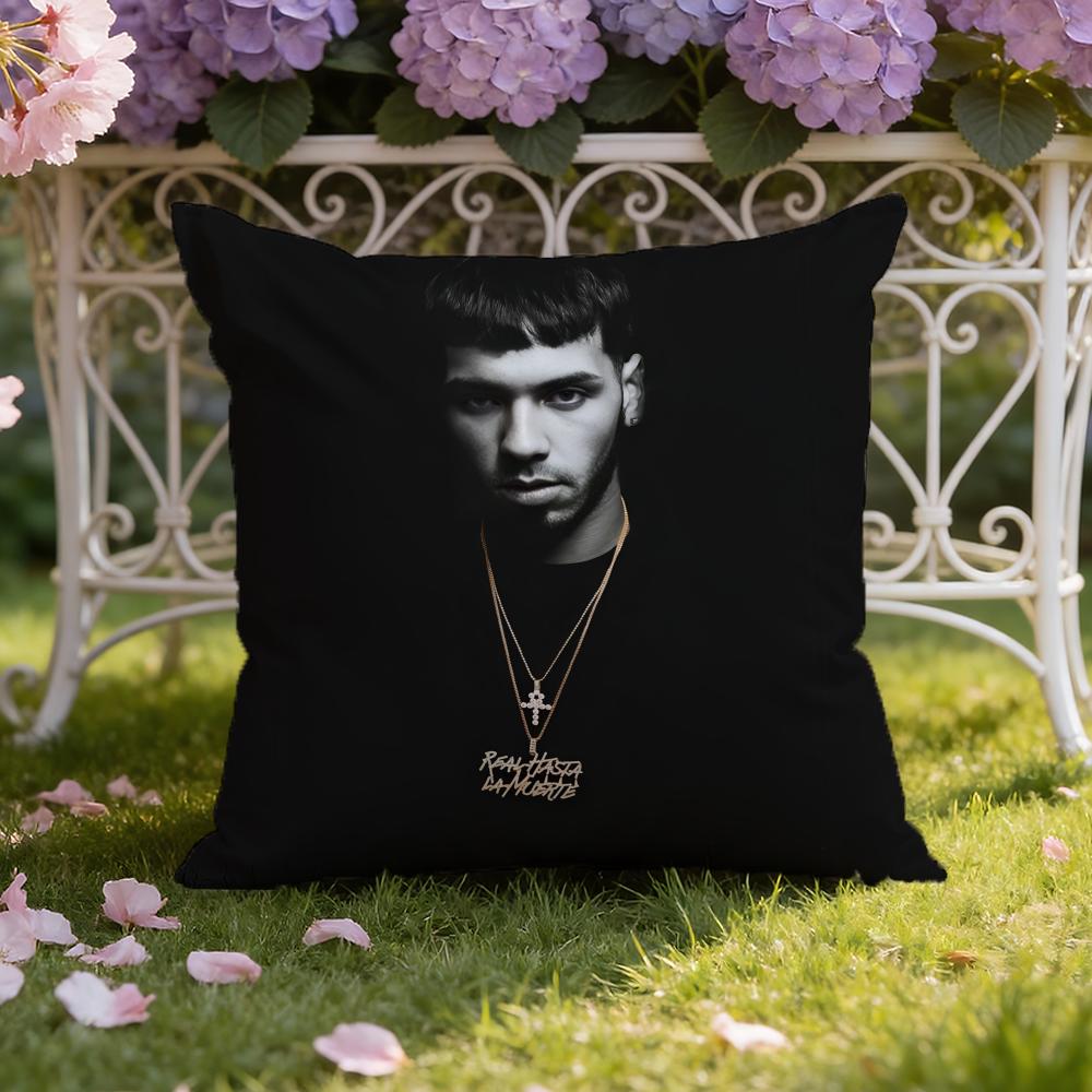 Rapper A-Anuel AA Cushion Cover Home & Car Dual-Scene Pillow Cover: Reversible for Premium Comfort
