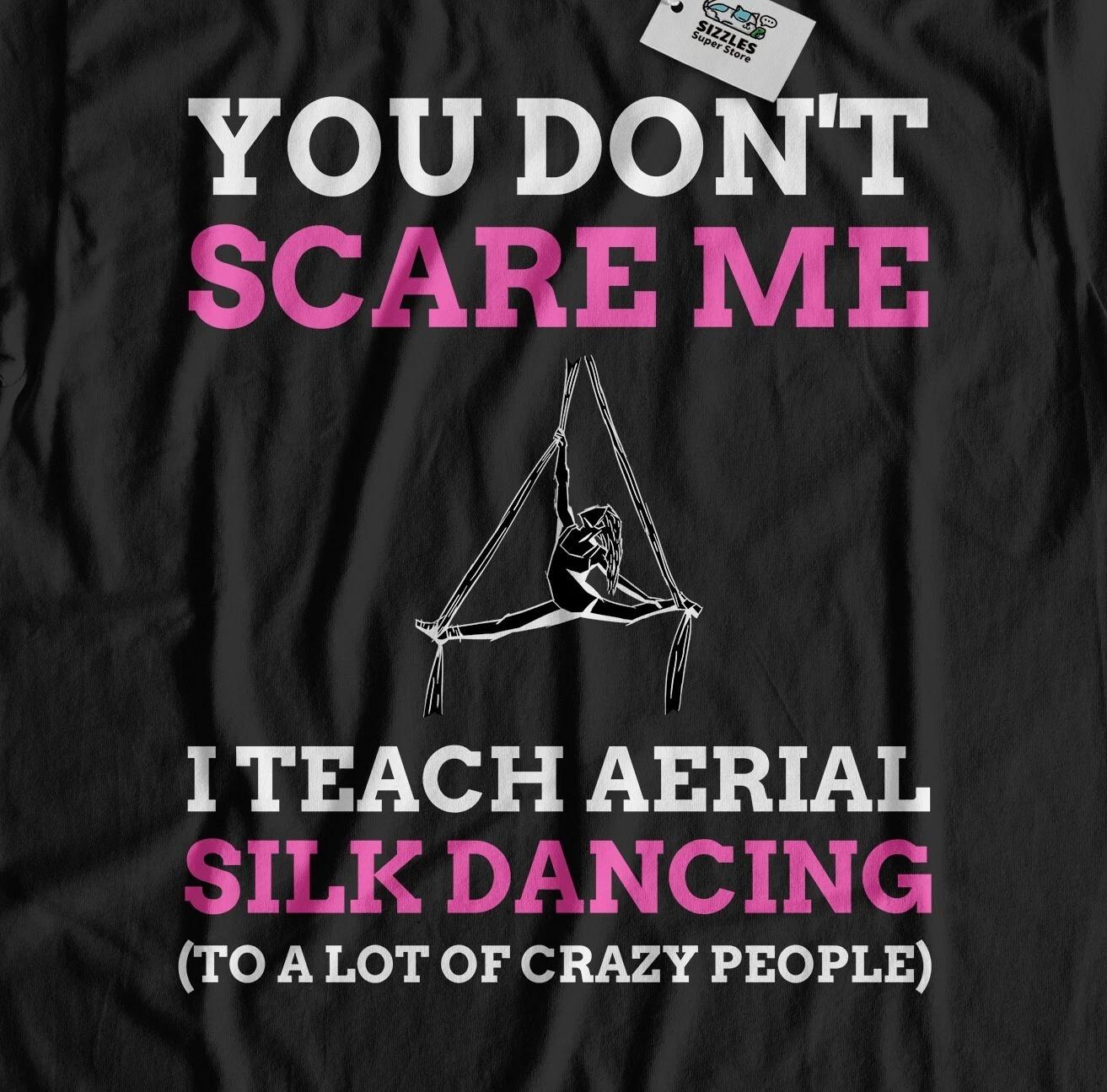 

I Teach Aerial Silk Dancing T-Shirt Aerial Ribbons Gifts S