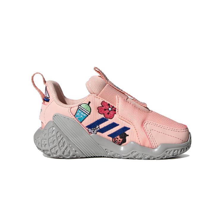 Cleofus X Adidas 4Uture Rnr Ac I Slip Resistant Abrasion Resistant Low Top Running Shoes Pink Gray Infant And Toddler FW8035