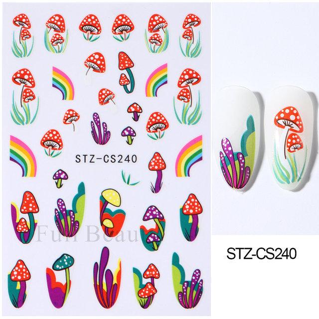 Nail Art Stickers, Japanese Romantic Laser Magic Gold And Silver Fireworks Bloom Adhesive Nail Stickers