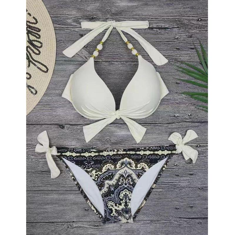 TS JYL-BK137 Solid Triangle Bottom, European Size Comfortable Swimwear For Ladies S