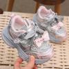 Girls' Princess Style Sneakers - Cute, Soft Sole Children's Shoes for Spring 2026.