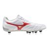 Rugby Shoes Waitangi II Club Wide 4E [Mizuno] CL, Activities, Fit, Lightweight, White/Red, 25.0 Cm,