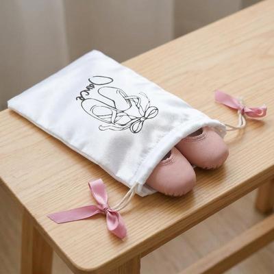 Large Capacity Dance Shoes Storage Bag Satin Handbag Organizer for Ballet Jazz Shoes Home and Dance Studio Use