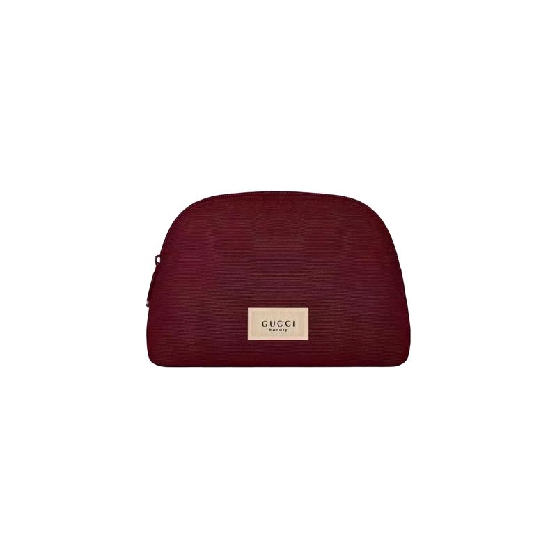 Gucci DIY Style Cosmetic Bag Mountaintop Art Black Gold Rose CNY Auspicious Year of the Horse Elegant and Intellectual Wine Red