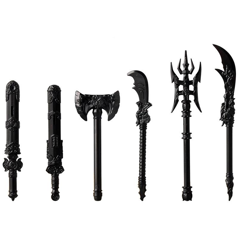 MOC Medieval Weapon Knight Building Block Accessories Character Helmet Hat Academic Gown Axe Sword Shield Brick Toy Gift K073
