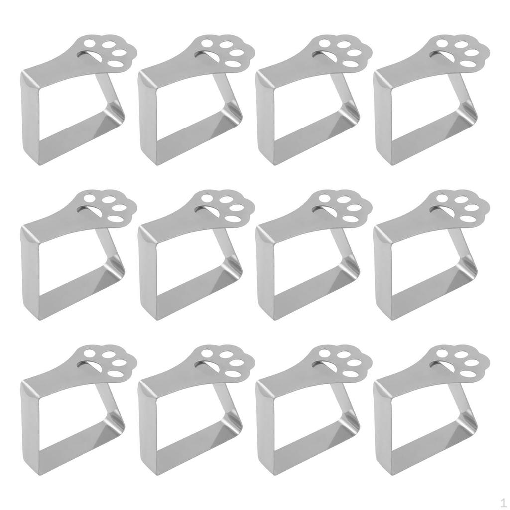 12 Pieces Picnic Tablecloth Clips ,Table Cloth Holders ,Essential Holding Clip for Home