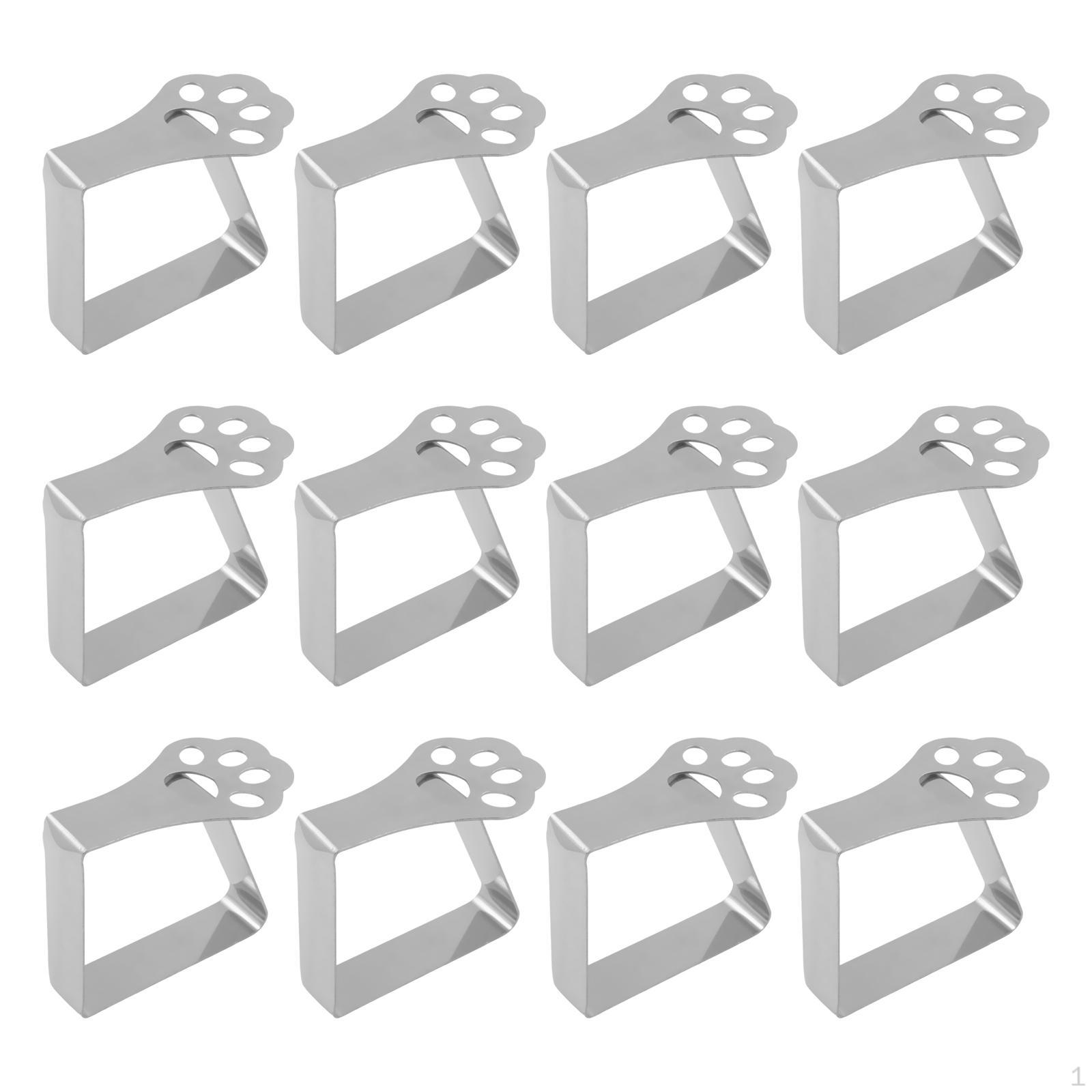 

12 штук Зажимы для скатерти для пикника, Держатели для скатерти, Необходимый зажим для дома Cat Paw Shape