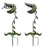 Fantasy Garden Accents Carnivorous Plant Stake, Large Metal Venus Flytrap Sculpture, Weird Funny Yard Art Stake for Outdoor Patio Lawn Decor