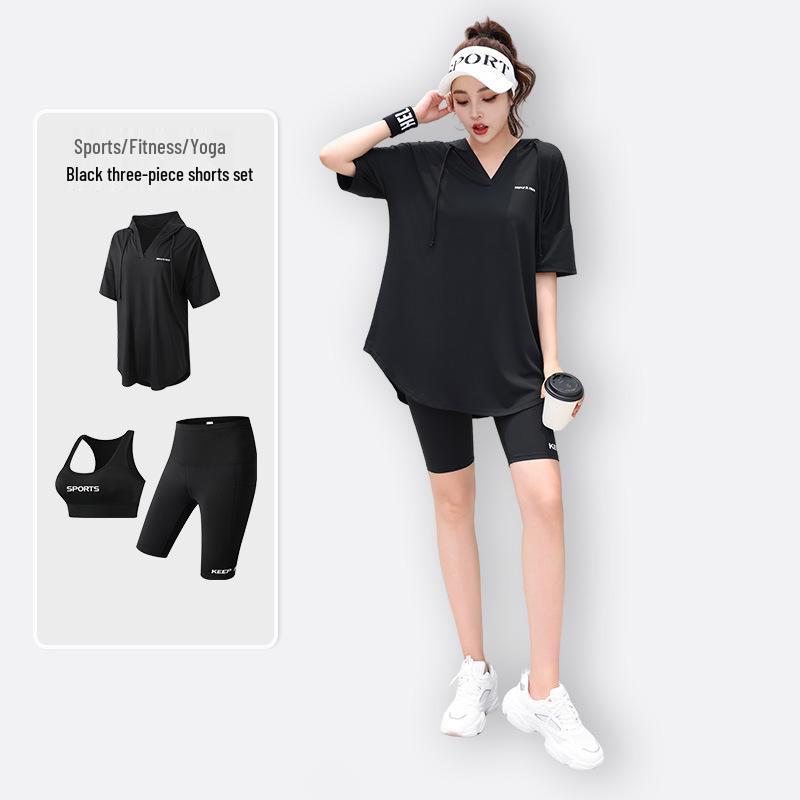 2024 Plus Size Yoga & Running Fitness Set - Tummy Control, Slim Fit