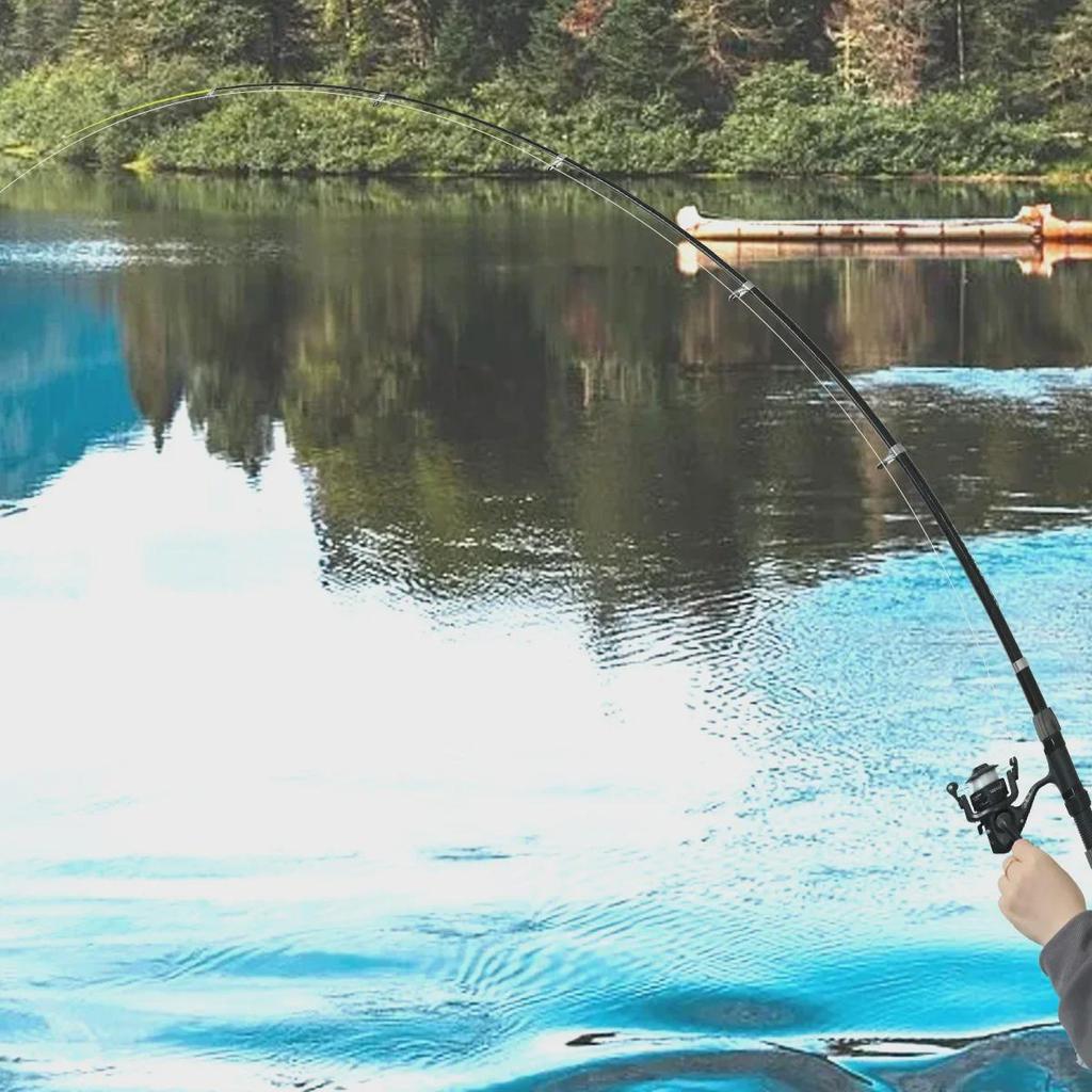 Portabelt fiskespöset: Kastspö och rulle-kombination, Långdistanskastning, Dubbla syften för sötvattensfiskeutrustning.