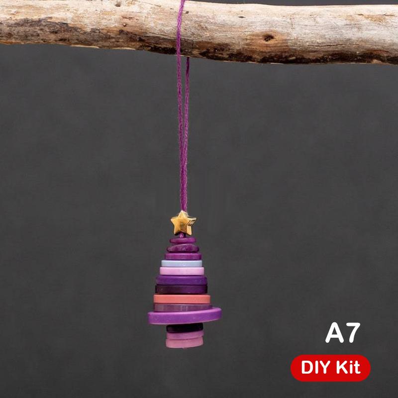 Diy Button Snowman & Angel Button Christmas Ornament Making Kit For Indoor/Outdoor Xmas Tree, Window & Party Decorations