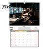 Dog Themed Planner 2027 Pugs Working Wall Calendar, Funny Hanging Humorous Pet Poster 12 Monthly with Unique Illustrations for Home Office Decor Year