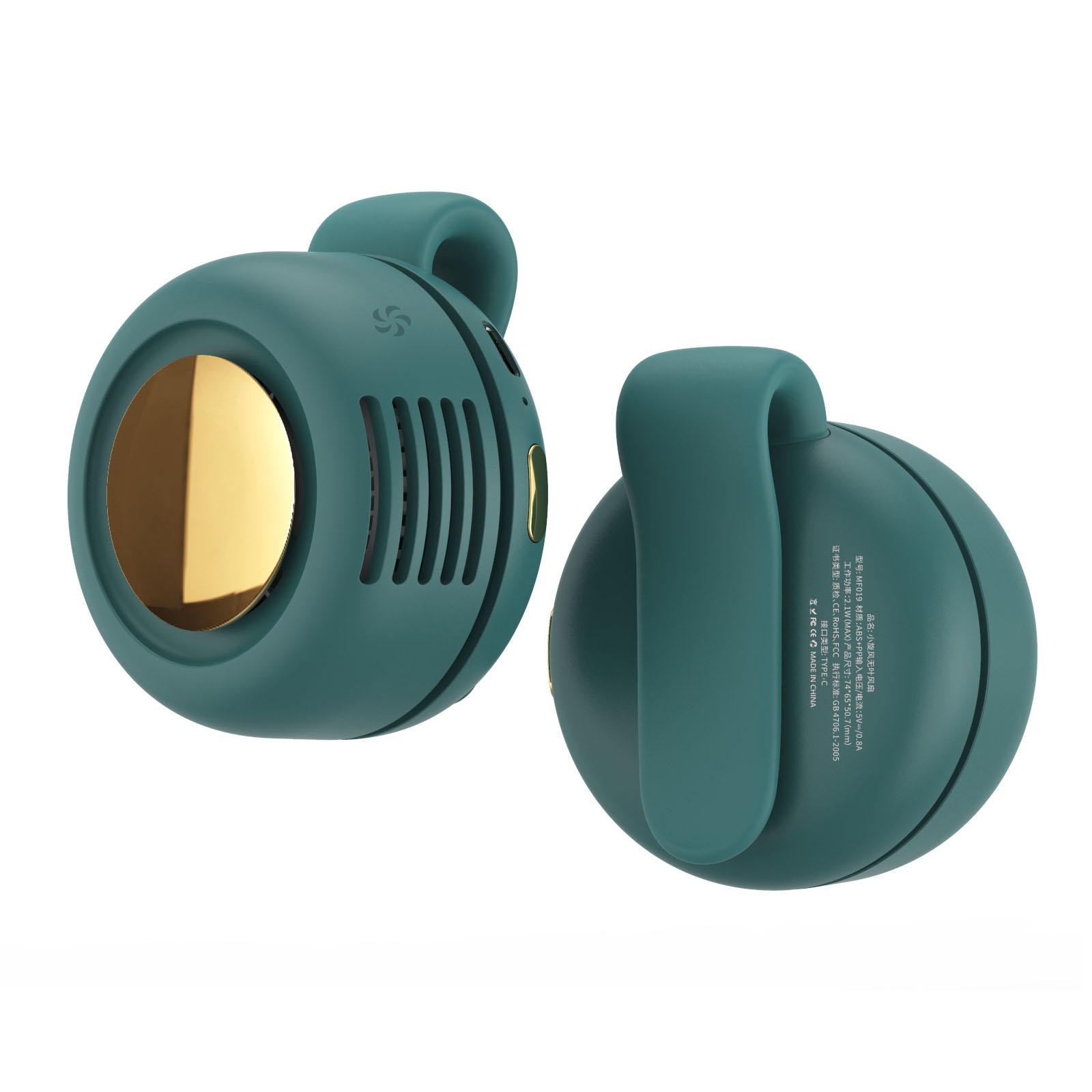 

Home Supplies Household Cooling Fan Portable Fan Waist Fan Travel Camping 3 Gears 900mAh Green Pink Portable White зелений