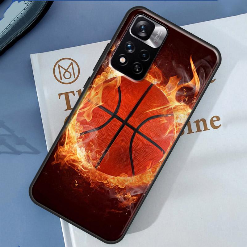 Basketball Case For Xiaomi Redmi 14C 13C 10C 12C Redmi Note 13 14 Pro 12 11 9 10 9S 10S 11S 12S Cover