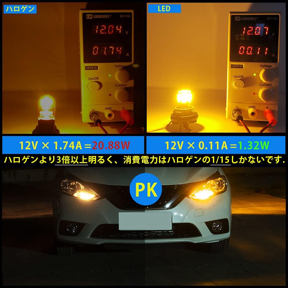 12V-24V Car T20 Single Bulb Amber Backlight Tail Lamp LED