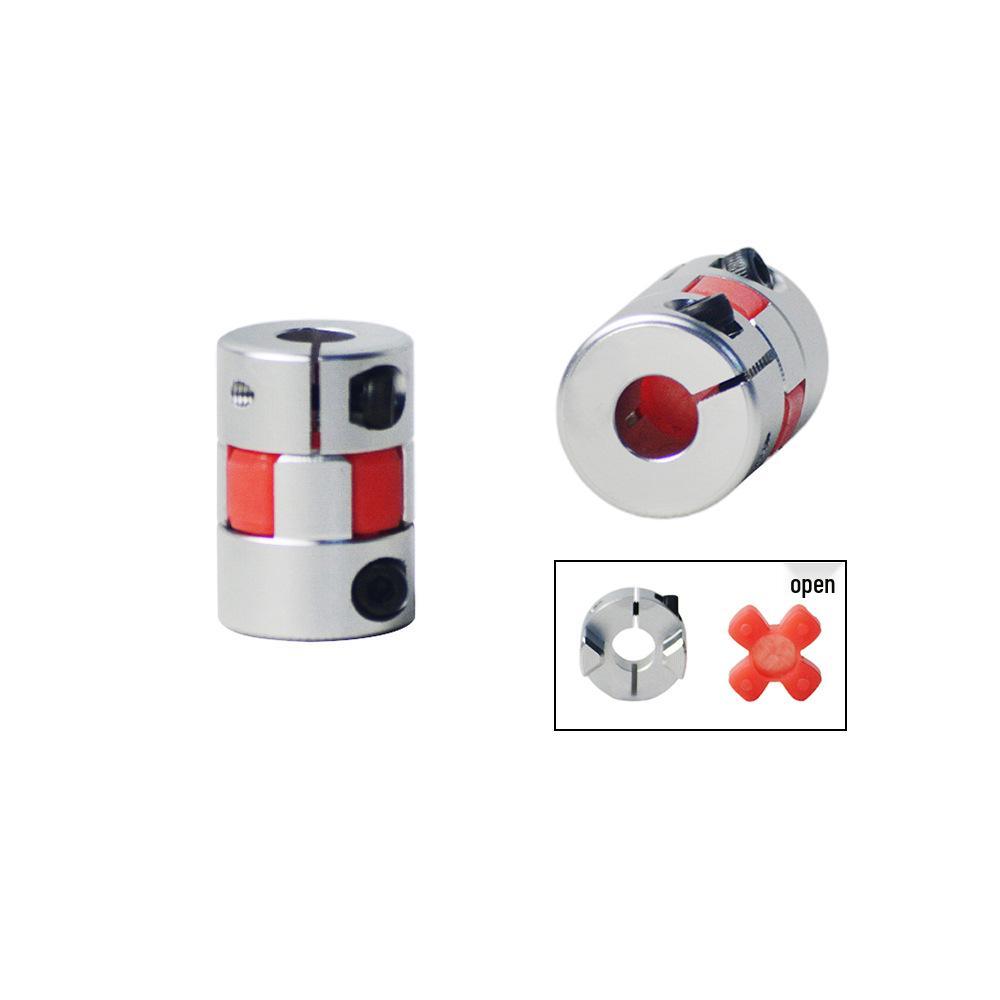 LinkcncXB Aluminiumlegierung Elastische Motorkupplung, Pflaumenblüten-Design, 35mm Außendurchmesser, 40mm Länge