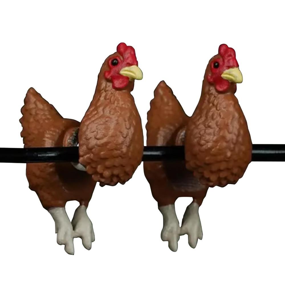 Elegant Hand Painted Chicken Earrings Farm Animal Jewelry Retro Earrings  Chicken Lovers