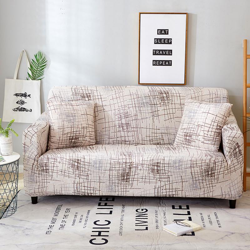 HOUSMIFE Elastic Sofa Covers for Living Room Funda Sofa Couch Cover Chair Protector 1/2/3/4-seater Geometric Sofa Slipcovers