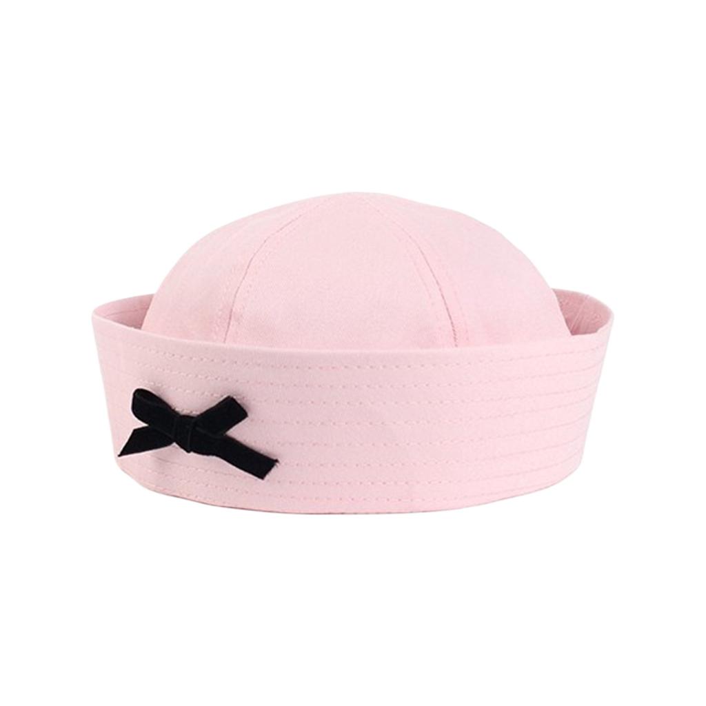 JK Uniform Beret Hat for Women Breathable Sailor Hat Popular Girl Bowknot Domed Hat Subculture Roleplaying Headwear