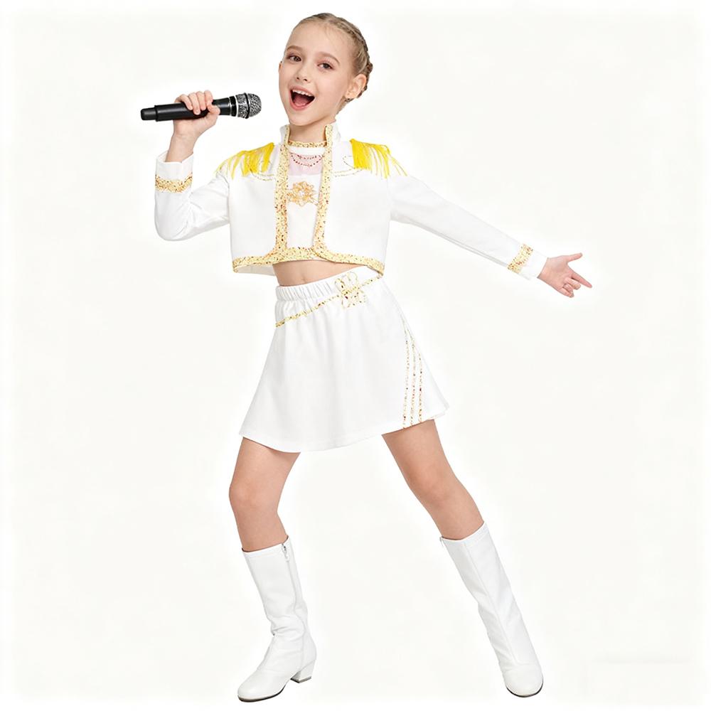 In Stock  Rumi Cosplay Coat Vest Shorts Costume Set Zoey Mira Dress Up Child Halloween Carniva Suit
