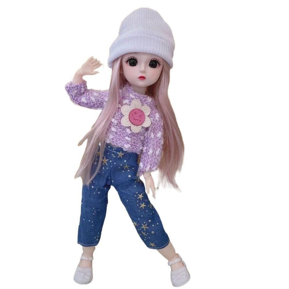 Removable Joints Girl Princess Doll Big Eyes Dress BJD Doll Kids Toy 30cm Baby Dolls For Children