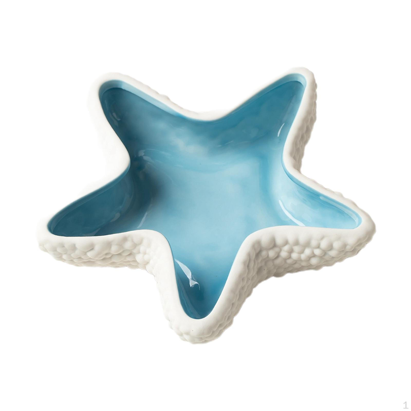 

Керамический поднос для украшений, декоративный органайзер для колец, браслетов, держателей для безделушек синий